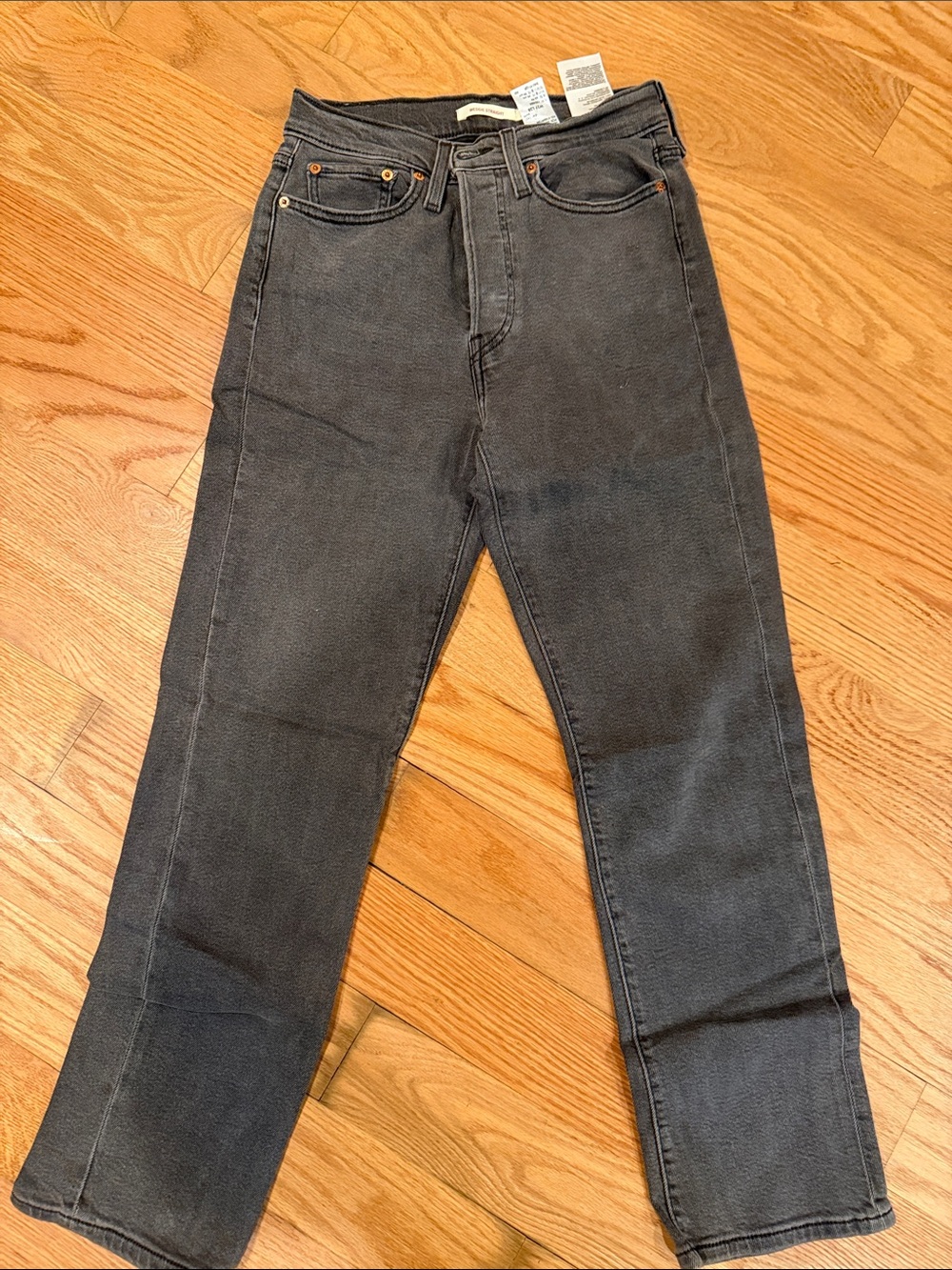 Levi's Men's Charcoal Straight Jeans